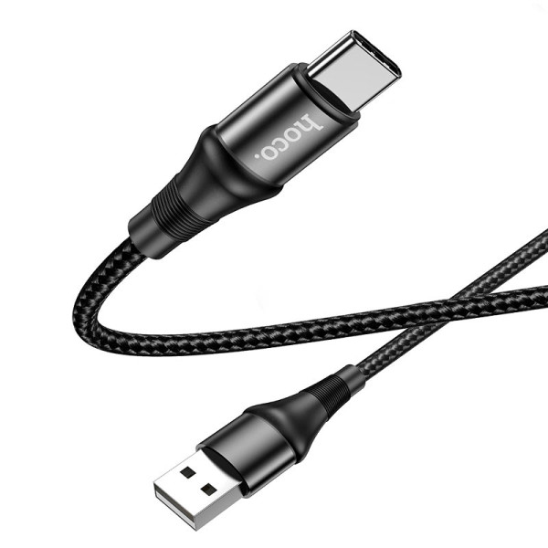 Фото - Кабель синхронизации данных HOCO X50 USB to Type-C 3A, 1m Black (6931474734235)