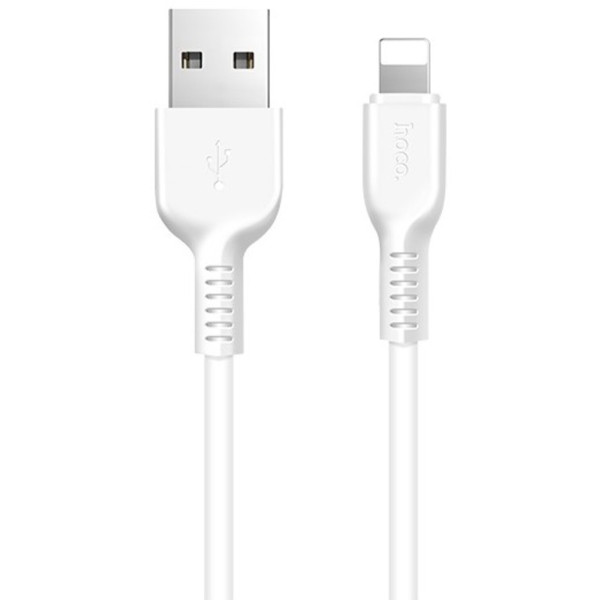 Фото - Кабель синхронизации данных HOCO X13 USB to iP 2.4A, 1m White (6957531061151)