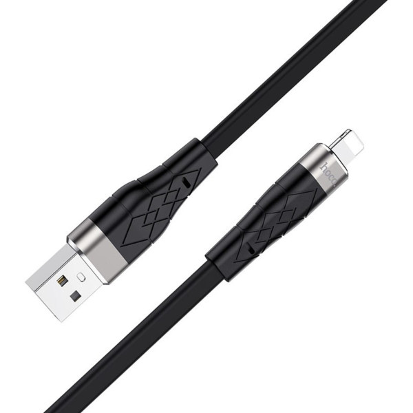 Фото - Кабель синхронизации данных HOCO X53 USB to iP 2.4A, 1m Black (6931474738059)