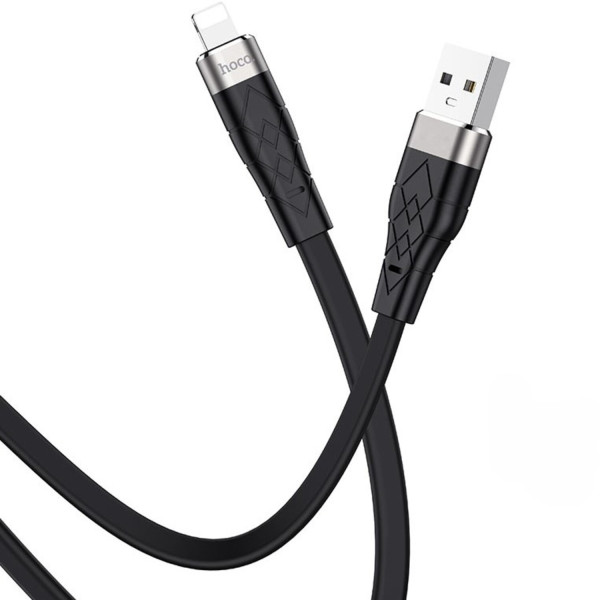 Фото - Кабель синхронизации данных HOCO X53 USB to iP 2.4A, 1m Black (6931474738059)