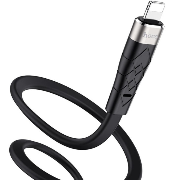 Фото - Кабель синхронизации данных HOCO X53 USB to iP 2.4A, 1m Black (6931474738059)