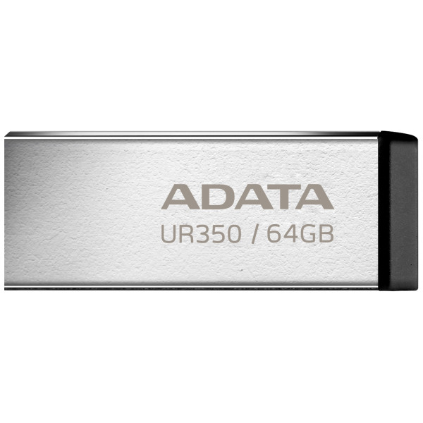 Фото - Флеш USB ADATA USB 3.2 UR 350 64Gb Silver/Black (UR350-64G-RSR/BK)