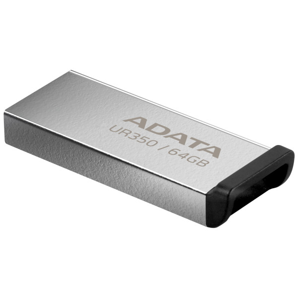 Фото - Флеш USB ADATA USB 3.2 UR 350 64Gb Silver/Black (UR350-64G-RSR/BK)