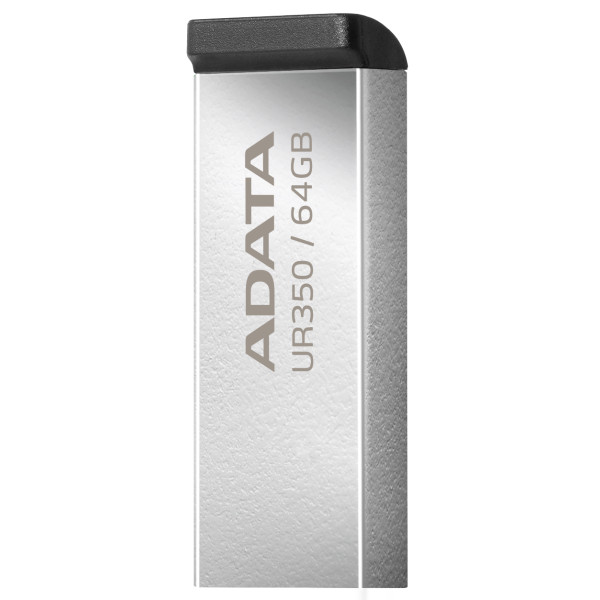 Фото - Флеш USB ADATA USB 3.2 UR 350 64Gb Silver/Black (UR350-64G-RSR/BK)