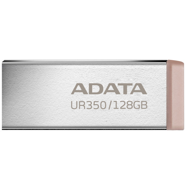 Фото - Флеш USB ADATA USB 3.2 UR 350 128Gb Silver/Beige (UR350-128G-RSR/BG)