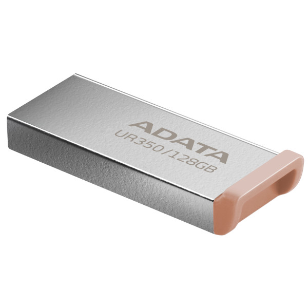 Фото - Флеш USB ADATA USB 3.2 UR 350 128Gb Silver/Beige (UR350-128G-RSR/BG)