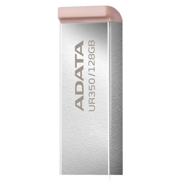 Фото - Флеш USB ADATA USB 3.2 UR 350 128Gb Silver/Beige (UR350-128G-RSR/BG)