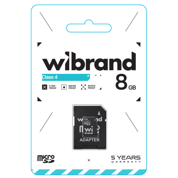 Фото - Карта памяти Wibrand 8Gb class 4 adapter SD (WICDC4/8GB-A)