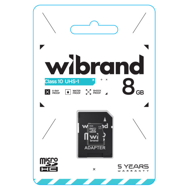 Фото - Карта памяти Wibrand 8Gb class 10 adapter SD (WICDHC10/8GB-A)