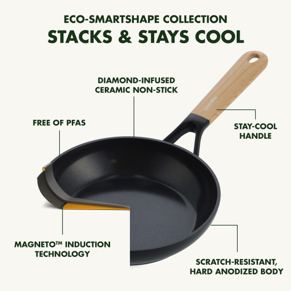 Фото - Сковорода универсальная Green Pan Eco Smartshape 24 см (CC006446-001)