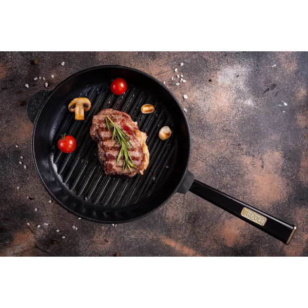 Фото - Сковорода гриль Brizoll O2640G-P1 Optima-Black, 260х54,5 мм