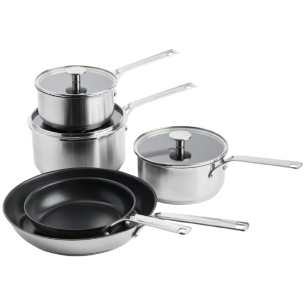 Фото - Набор посуды KitchenAid SSS 8 пр. 16/18/20 см, 1,49/2,13/3,11 л, 20+28 см (CC004221-001)