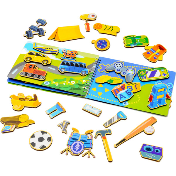 Фото - Настольная игра (5-7 лет) PuzzleOk Развивающий альбом для мальчиков (Puz-22920)
