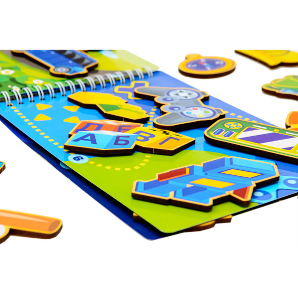 Фото - Настольная игра (5-7 лет) PuzzleOk Развивающий альбом для мальчиков (Puz-22920)