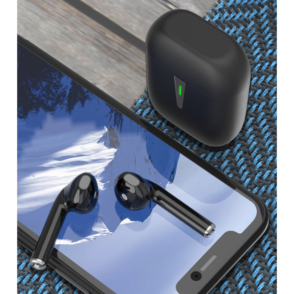 Фото - Наушники вкладыши беспроводные TWS SkyDolphin SL22 Black (BTE-000178)
