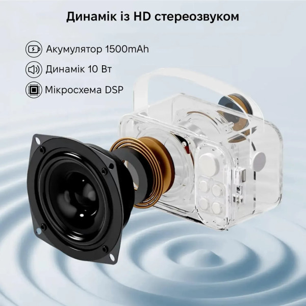 Фото - Портативная акустика INSPIRE караоке YS-105 Black