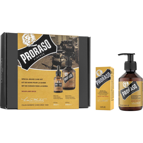 Фото - Подарочный набор для ухода за лицом Proraso Duo Pack Oil+Shampoo Wood&Spice (8004395007455) Фото - Подарочный набор для ухода за лицом Proraso Duo Pack Oil+Shampoo Wood&Spice (8004395007455)