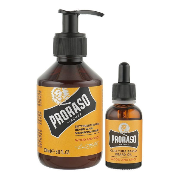 Фото - Подарочный набор для ухода за лицом Proraso Duo Pack Oil+Shampoo Wood&Spice (8004395007455)