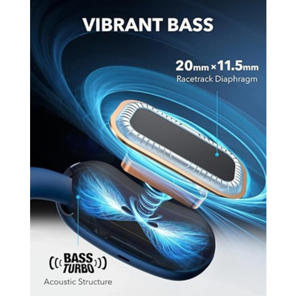 Фото - Наушники вкладыши беспроводные TWS Anker SoundСore AeroFit 2 Blue (A3874G31)