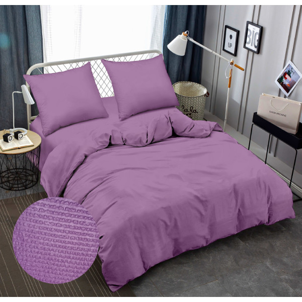 Фото - Комплект постельного белья Zastelli 17-3628 Amethyst Orchid жатка 175х210 Сиреневый (22230)