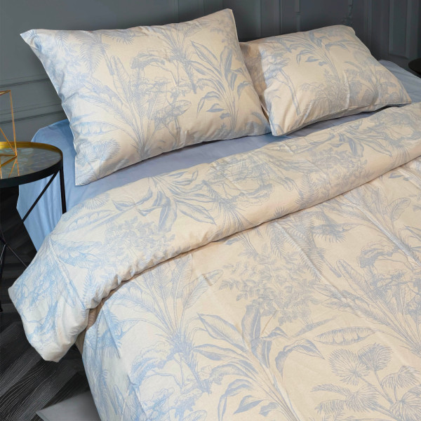 Фото - Комплект постельного белья Zastelli Небесный сад Pearl Blue сатин 200х220 см голубой (2008/14-4206) Фото - Комплект постельного белья Zastelli Небесный сад Pearl Blue сатин 200х220 см голубой (2008/14-4206)