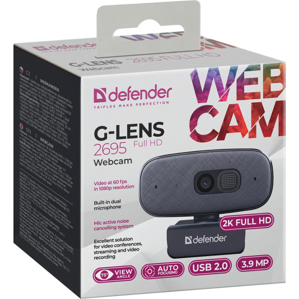 Фото - Веб-камера для компьютера Defender G-lens 2695 FullHD 2K (69195)