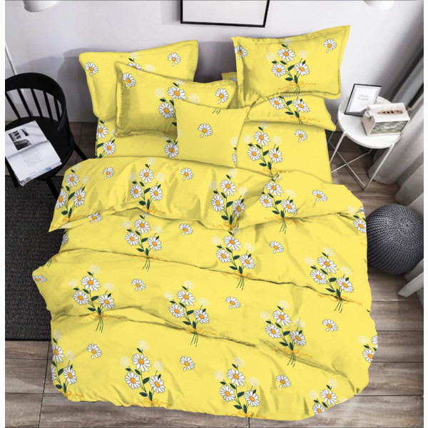 Фото - Комплект постельного белья Zastelli Chamomile on Yellow бязь 200х220 см желтый (19364)