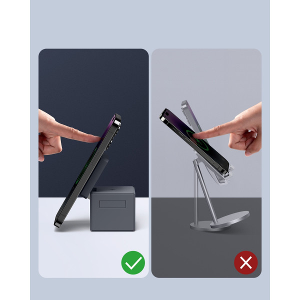 Фото - Беспроводное зарядное устройство Anker MagGo Wireless Charging Station 15W 3-in-1 Cube (Y1811G11)