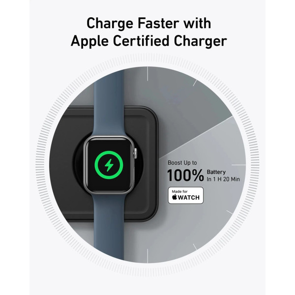Фото - Беспроводное зарядное устройство Anker MagGo Wireless Charging Station 15W 3-in-1 Pad (B25M1311)