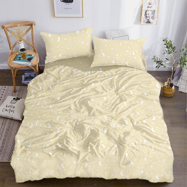 Фото - Комплект постельного белья Zastelli 0488 Звезды и луна бязь 175х210 Желтый (11428) Фото - Комплект постельного белья Zastelli 0488 Звезды и луна бязь 175х210 Желтый (11428)