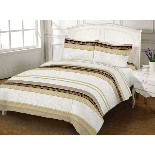 Фото - Комплект постельного белья Zastelli 2847 E BEIGE GOLD USA бязь 175х210 Коричневый (16289)