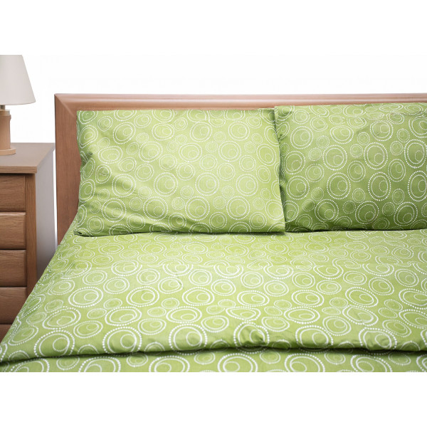 Фото - Комплект постельного белья Zastelli BUBBLE GREEN  бязь 175х210 Зеленый (16301)