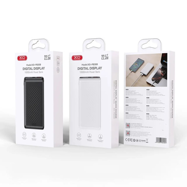 Фото - Батарея мобильная XO 10000mAh (PB308.black)