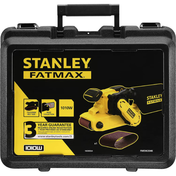 Фото - Ленточная шлиф. машина Stanley 1010 Вт (FMEW204K)