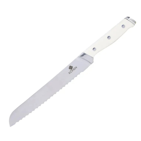 Фото - Нож для хлеба Kohen White Deluxe 21 см (KN92003)