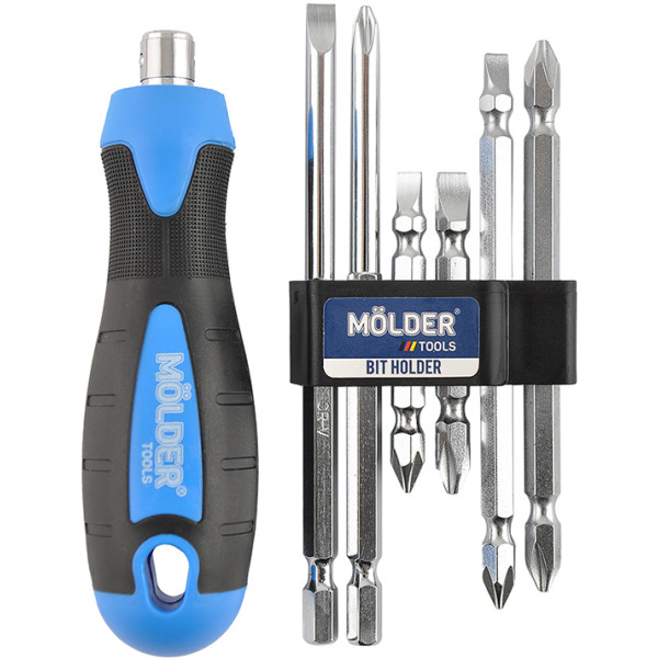 Фото - Отвертка со сменными битами Molder 6 в 1 (MT32306)