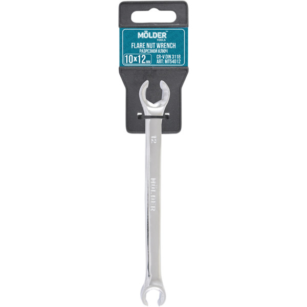 Фото - Ключ накидной Molder CR-V 10х12 мм (MT54012)