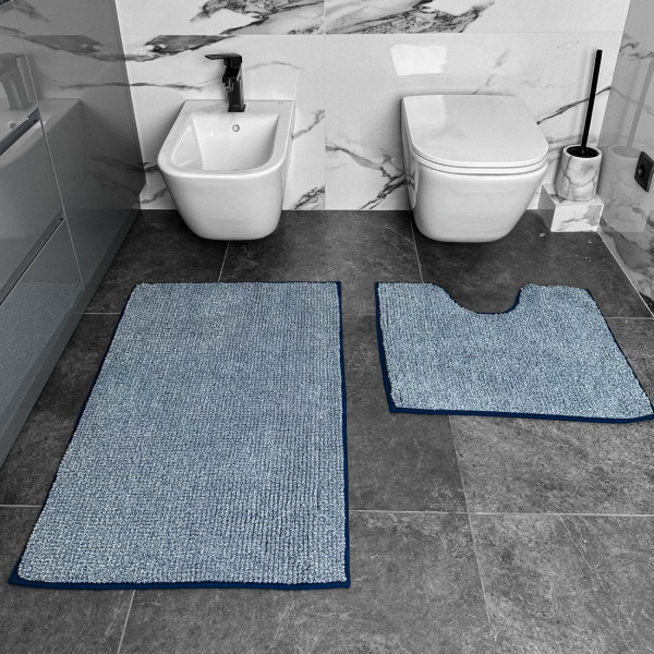 Фото - Набор ковров DarianA Standard Plus 60х50+60х90 см Темно-синий (1000009334)