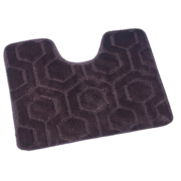 Фото - Набор ковров DarianA полипропилен Standard 60х100+60х50 см с вырезом Шоколадные соты (1000009630)