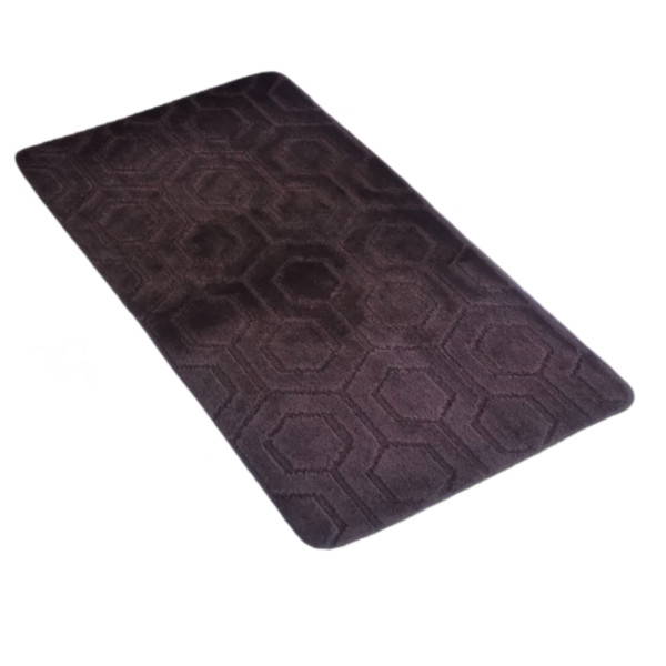Фото - Набор ковров DarianA полипропилен Standard 60х100+60х50 см с вырезом Шоколадные соты (1000009630)