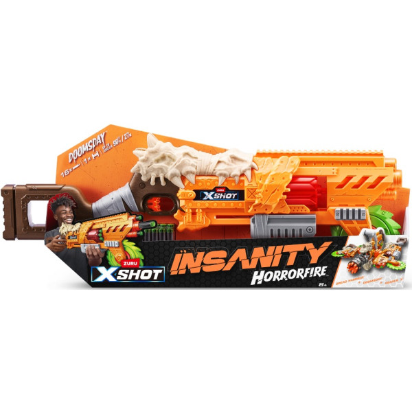 Фото - Бластер многозарядный ZURU X-Shot Insanity Horrorfire Doomsday (16 патронов) (36732)