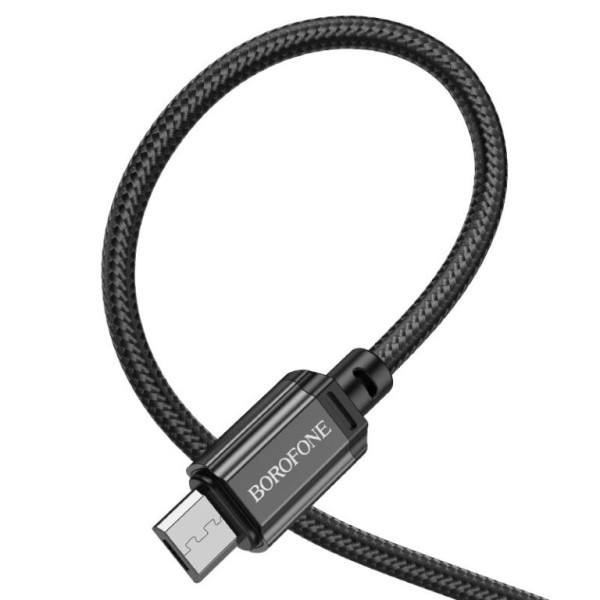 Фото - Кабель синхронизации данных BOROFONE BX87 Micro Black (6974443389029)