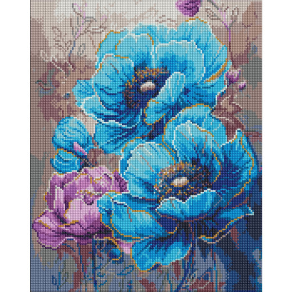 Фото - Алмазная живопись Ideyka Симфония цветов 40х50 см (AMO8047)