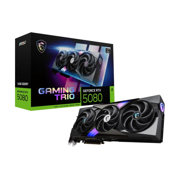 Фото - Видеокарта MSI NVIDIA GeForce RTX 5080 16G GAMING TRIO
