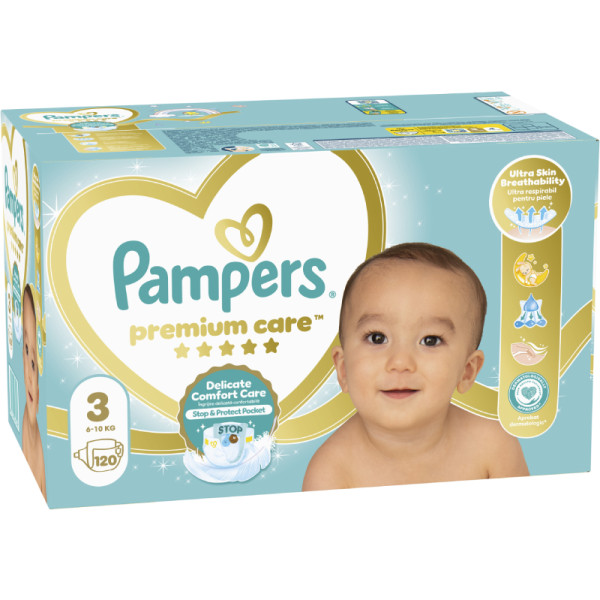 Фото - Одноразовые подгузники Pampers Premium Care Размер 3 (6-10 кг), 120 шт. (80845210)