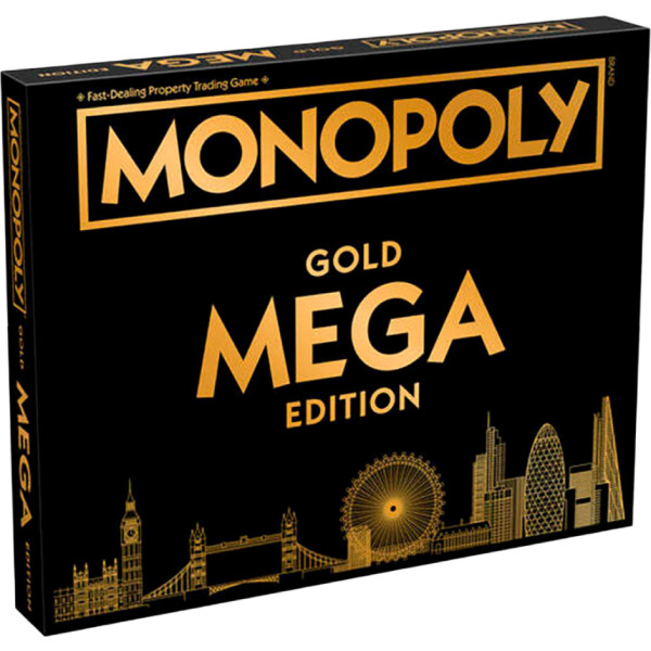 Фото - Настольная игра (8+) Winning Moves MONOPOLY Mega Gold UK (WM02108-EN1-6)