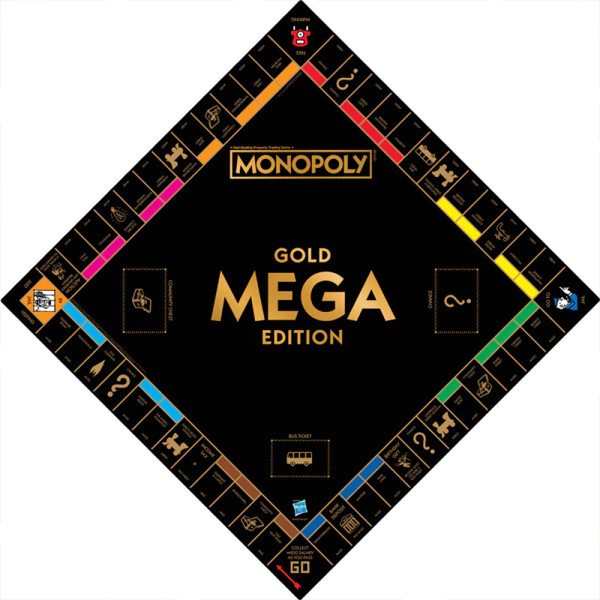 Фото - Настольная игра (8+) Winning Moves MONOPOLY Mega Gold UK (WM02108-EN1-6)