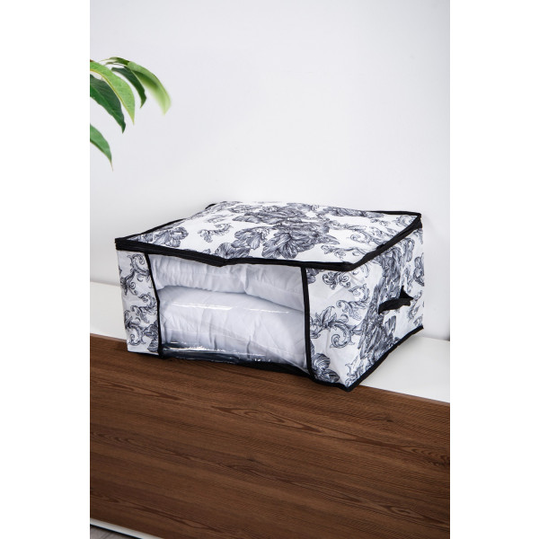 Фото - Корзина для хранения Idea Home NP-115 д/белья Anthracite Flowers