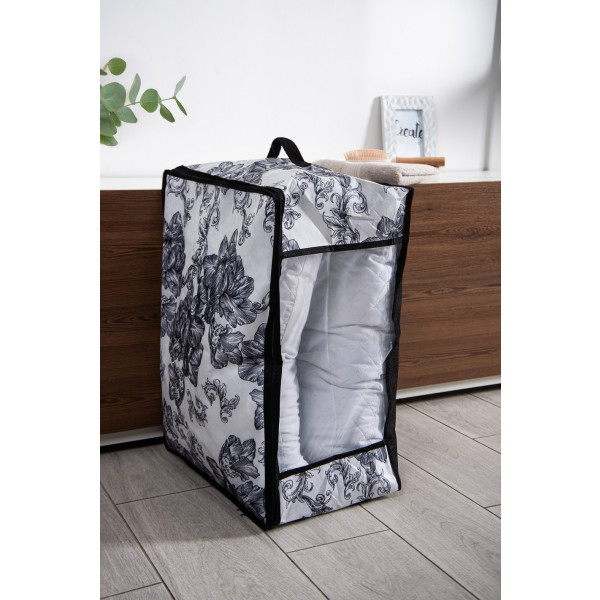 Фото - Корзина для хранения Idea Home NP-115 д/белья Anthracite Flowers