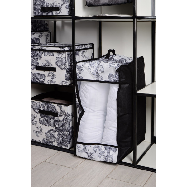 Фото - Корзина для хранения Idea Home NP-115 д/белья Anthracite Flowers